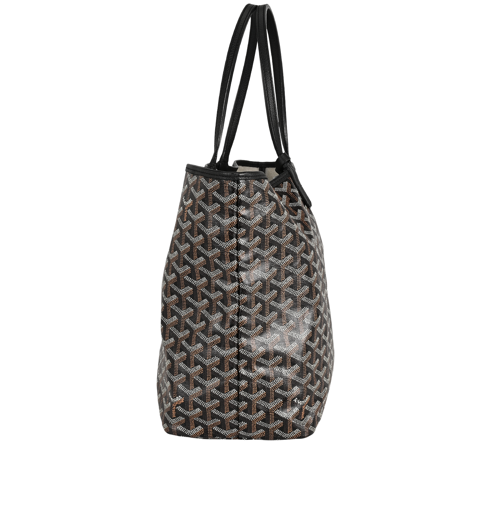 St Louis PM, &pound;1,700, Handbags, Black/Brown, Canvas, Side view